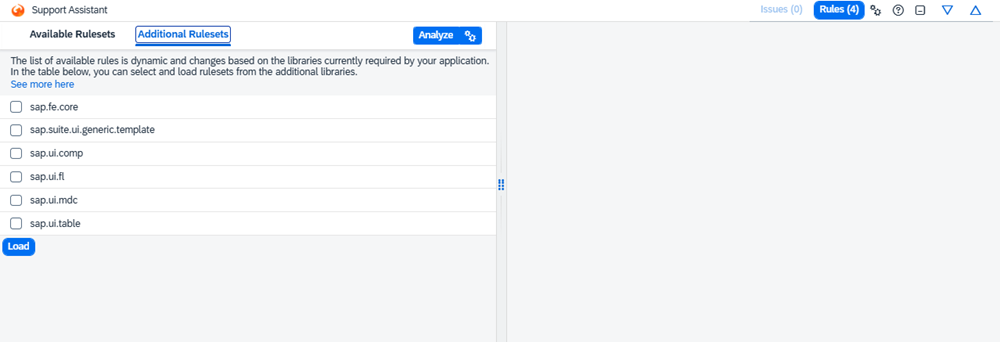 Support Assistant Additional Rulesets