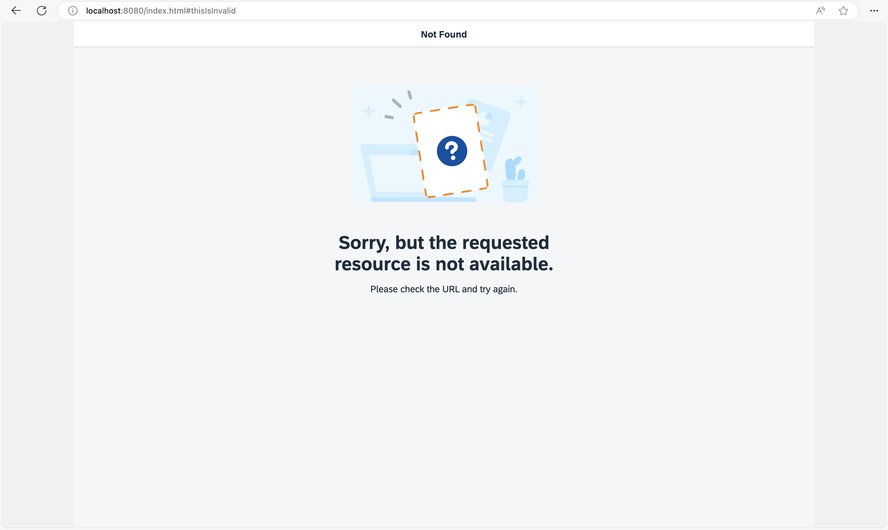 Not Found page Not Found page