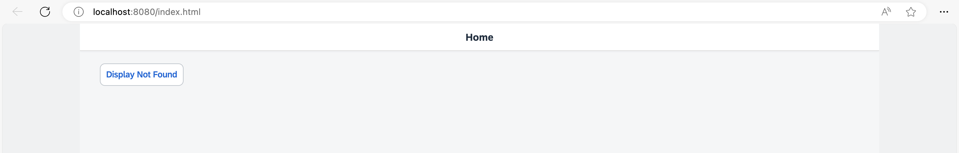 The new Home page with a navigation button The new Home page with a navigation button