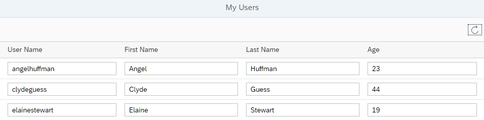 App with a toolbar that contains a Refresh
button