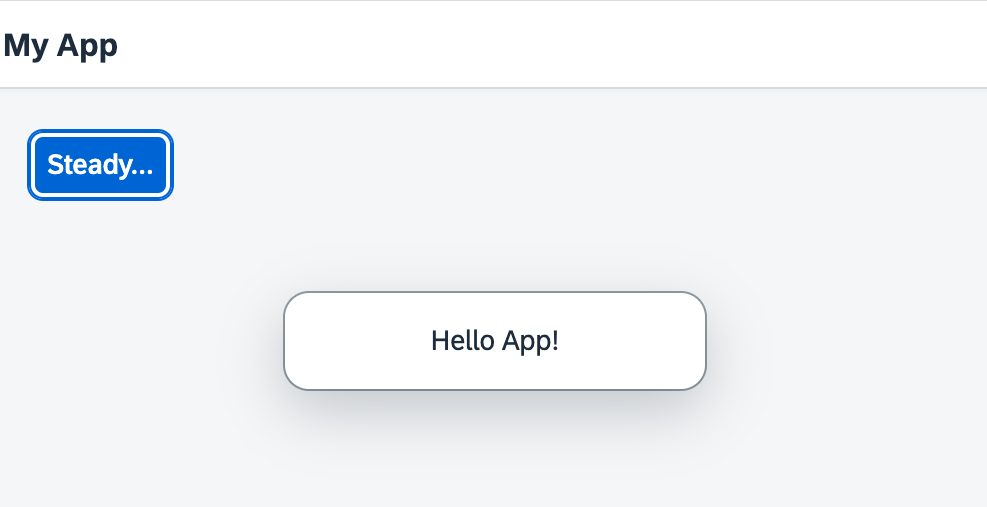The browser shows a Steady button in an app