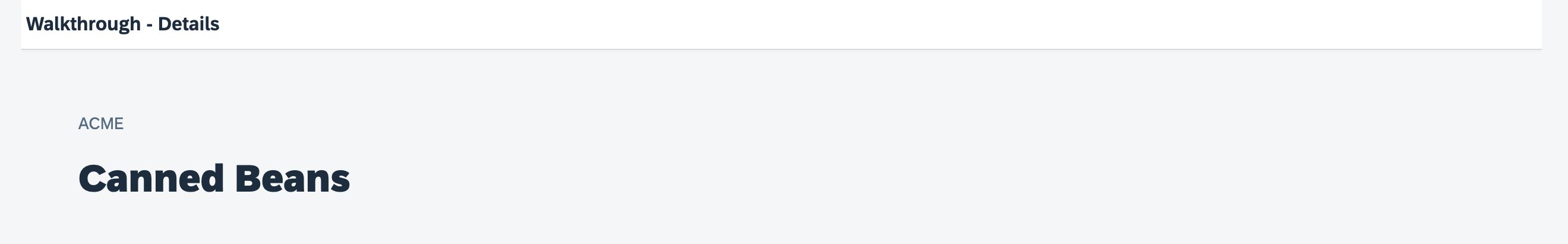 The selected invoice details are now shown in the details page